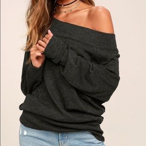 Free People off-the-shoulder sweater top
